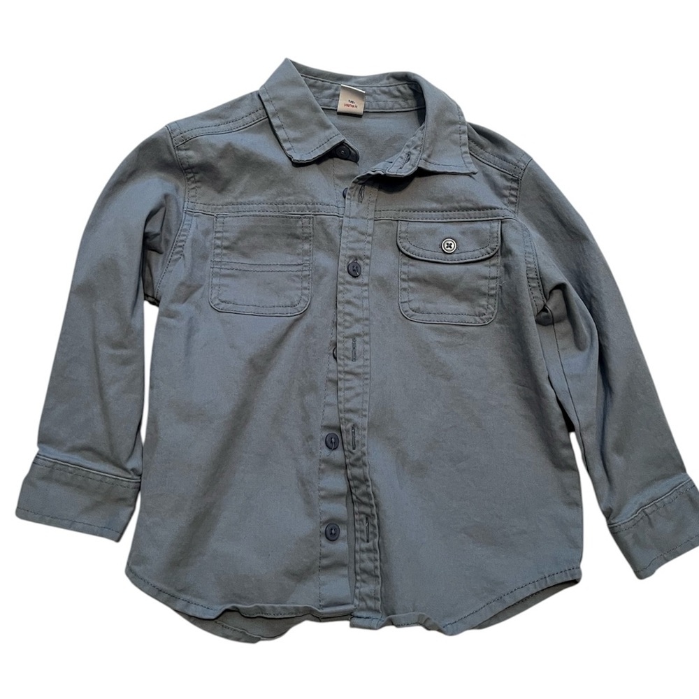 Kids Blue Long Sleeve Shirt